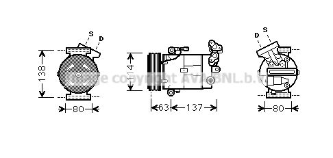 AVA QUALITY COOLING kompresorius, oro kondicionierius RTK437